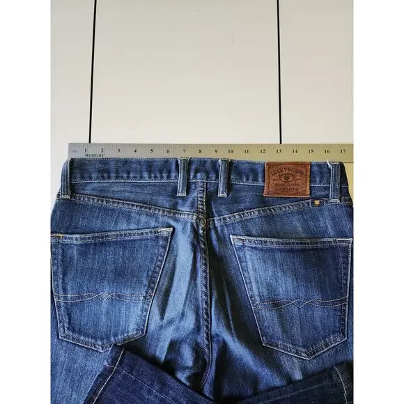 Lucky Brand 221 Original Straight Jeans Mens Blue 33/30 - Picture 3 of 7